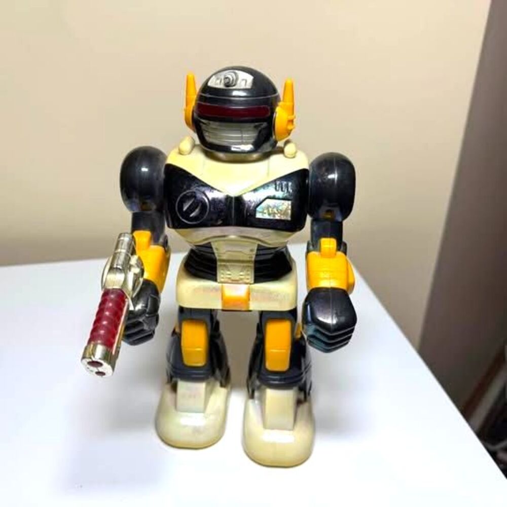 1992 Hap-P-Kid Robot Model 3007 Battery Operated Toy with Blaster Vintage
